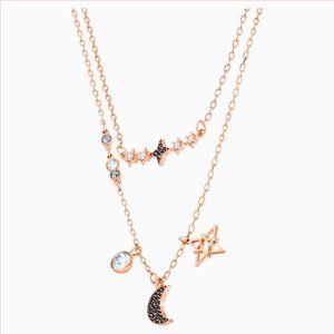 SWAROVSKI NECKLACE SET, MIXED METAL FINISH